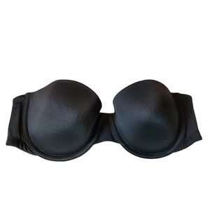 Victoria's Secret PINK Multi-way Demi Push-Up Black Strapless Bra 36C